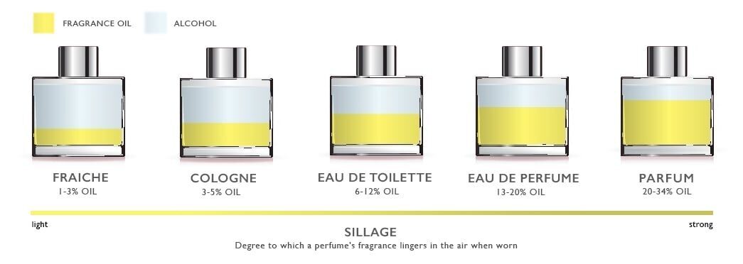 Perfume concentrations guide